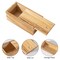Vintage Wood Box with Slide Lid, 7.8'' x 3.9'' x 3.1'' Keepsake Storage Wooden Box, Rustic Wood Gift Boxes for Art Hobbies, DIY Lovers, Desk Organizers, Cards and Home Decorations